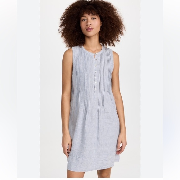 Faherty Isha Linen Dress - Picture 1 of 11